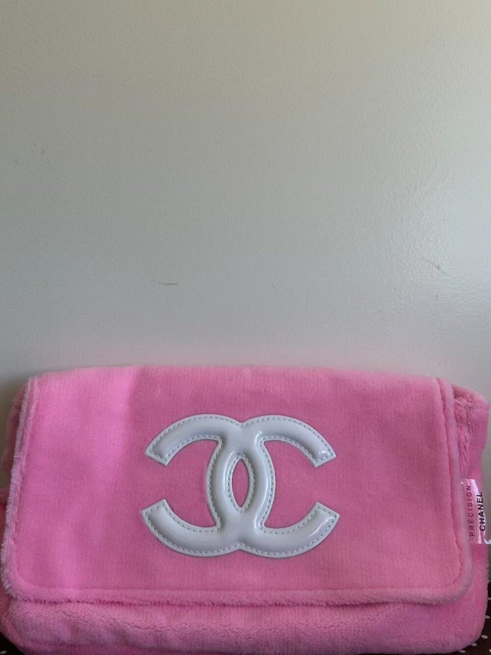 Chanel Precision Pink Terry Cloth Crossbody Bag - Picture 3 of 5